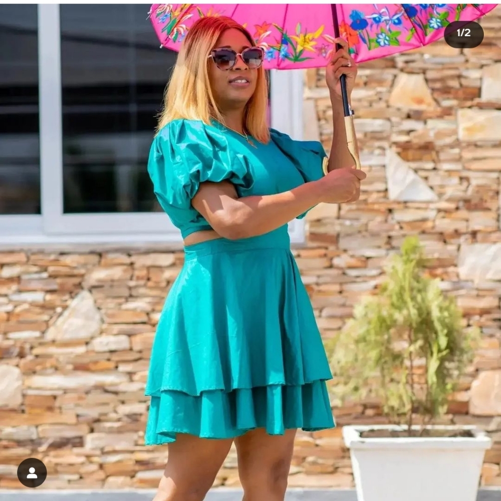 Blue flare dress | NWOT